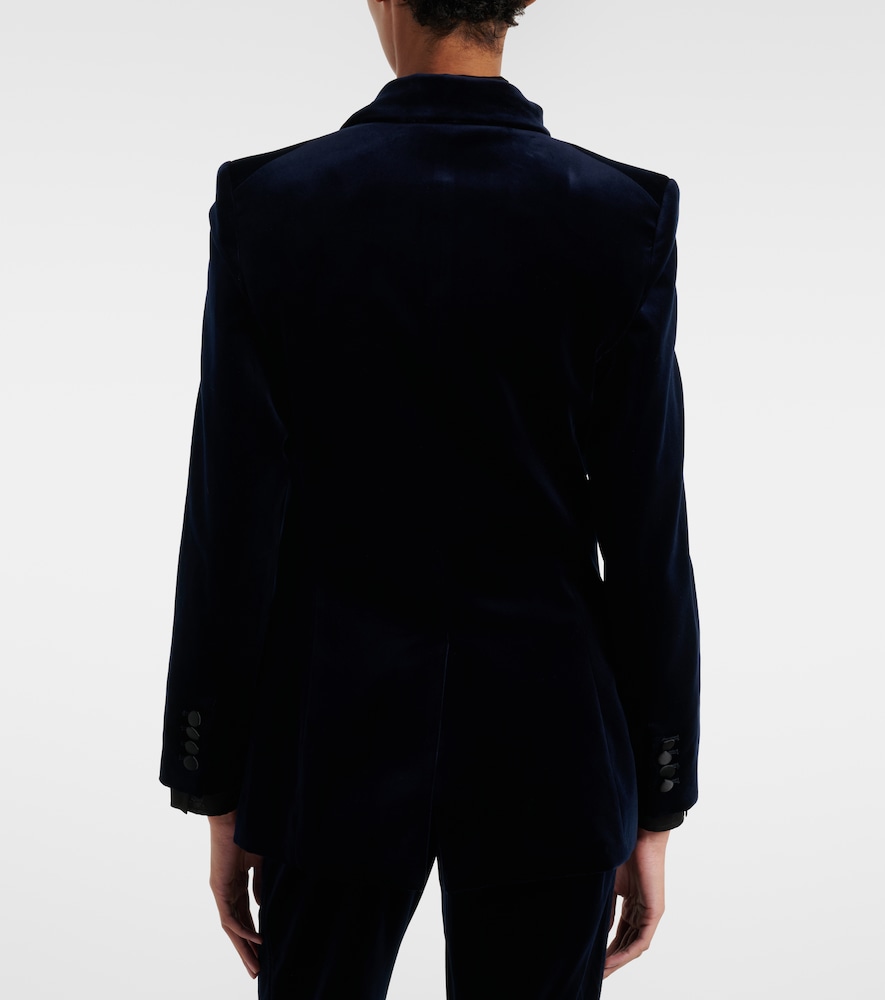  Victoria Beckham Victoria Beckham Cotton-blend Velvet Blazer 