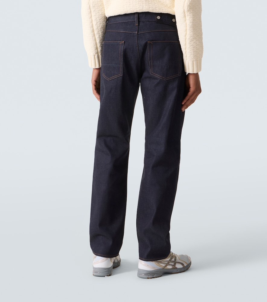  Stone Island Stone Island Mid-rise Straight Jeans 