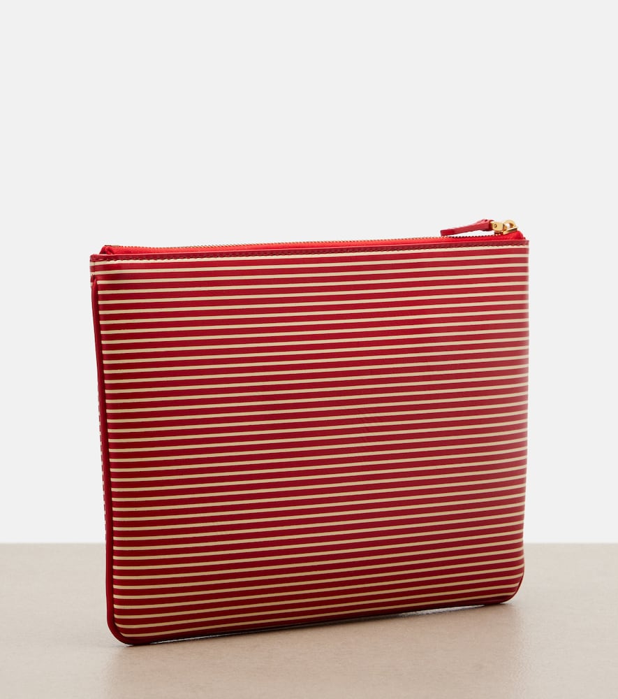 Valentino Garavani Valentino Garavani Clutch Vlogo Aus Leder 