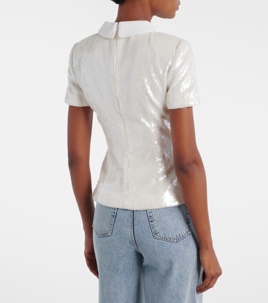  Self-portrait Self-portrait Sequined Top 