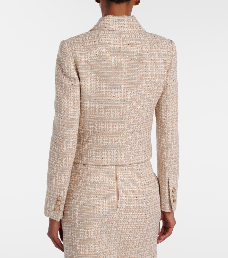  Elie Saab Elie Saab Sequined Tweed Jacket 