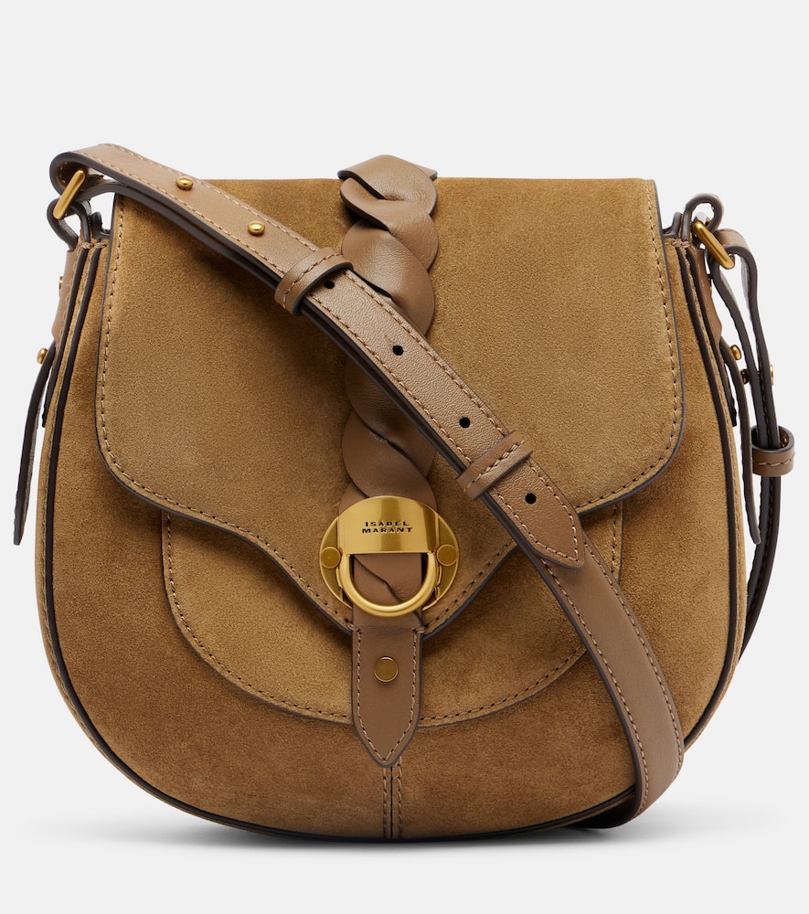 Isabel Marant Altay Small Suede Shoulder Bag In Brown