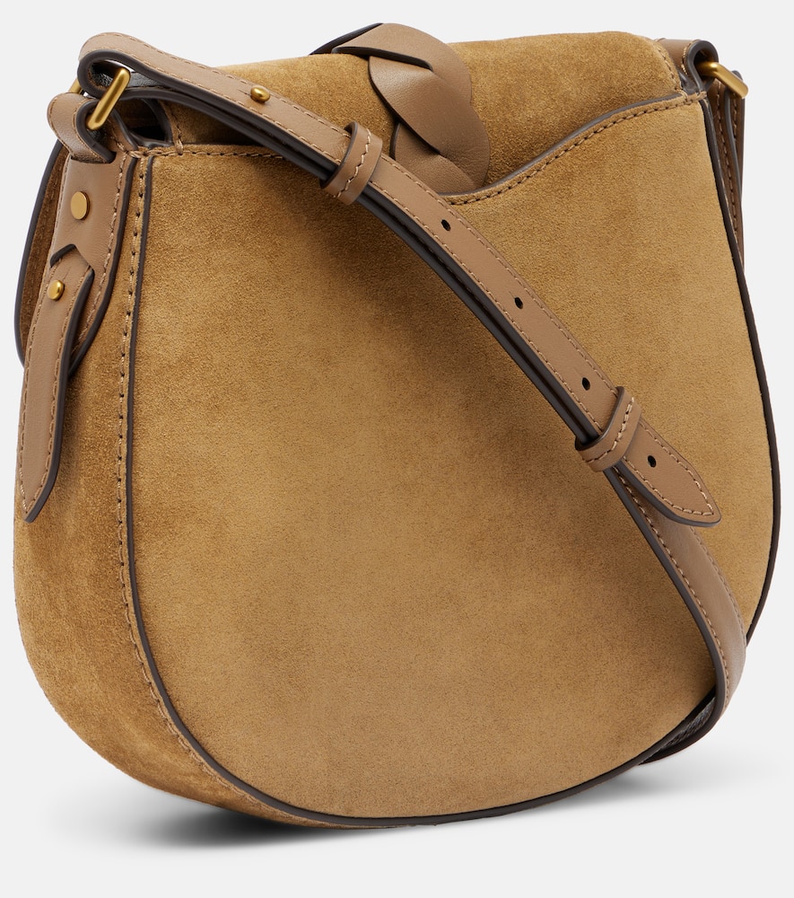 Isabel Marant Altay Small Suede Shoulder Bag In Brown