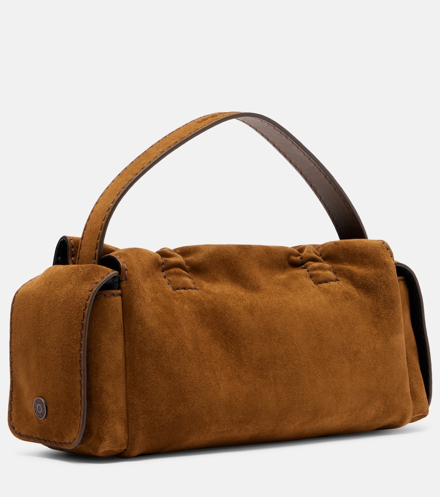  Acne Studios Acne Studios Schultertasche Aus Veloursleder 