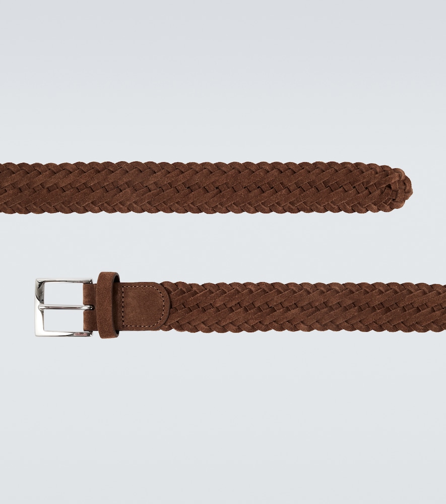  Kiton Kiton Woven Suede Belt 