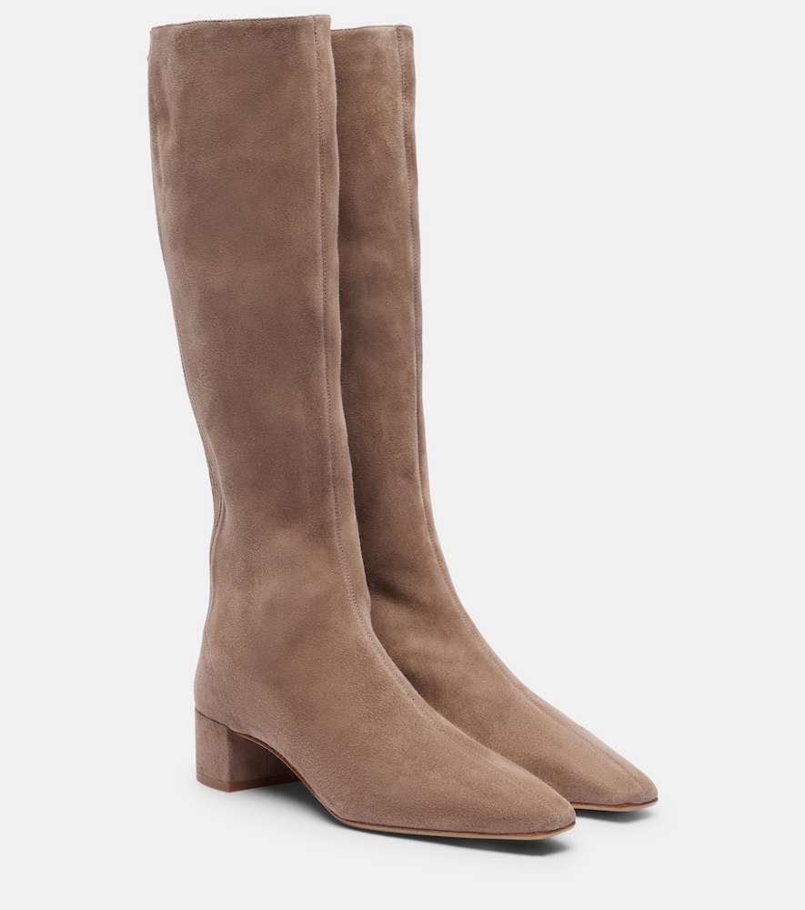 Aquazzura Saint Honoré 35 suede knee-high boots