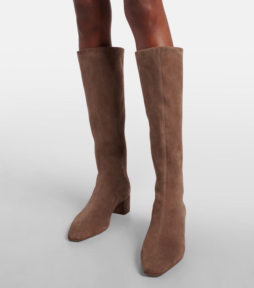 Aquazzura Saint Honoré 35 suede knee-high boots