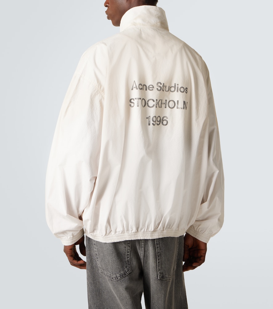  Acne Studios Acne Studios Logo Cotton Poplin Bomber Jacket 