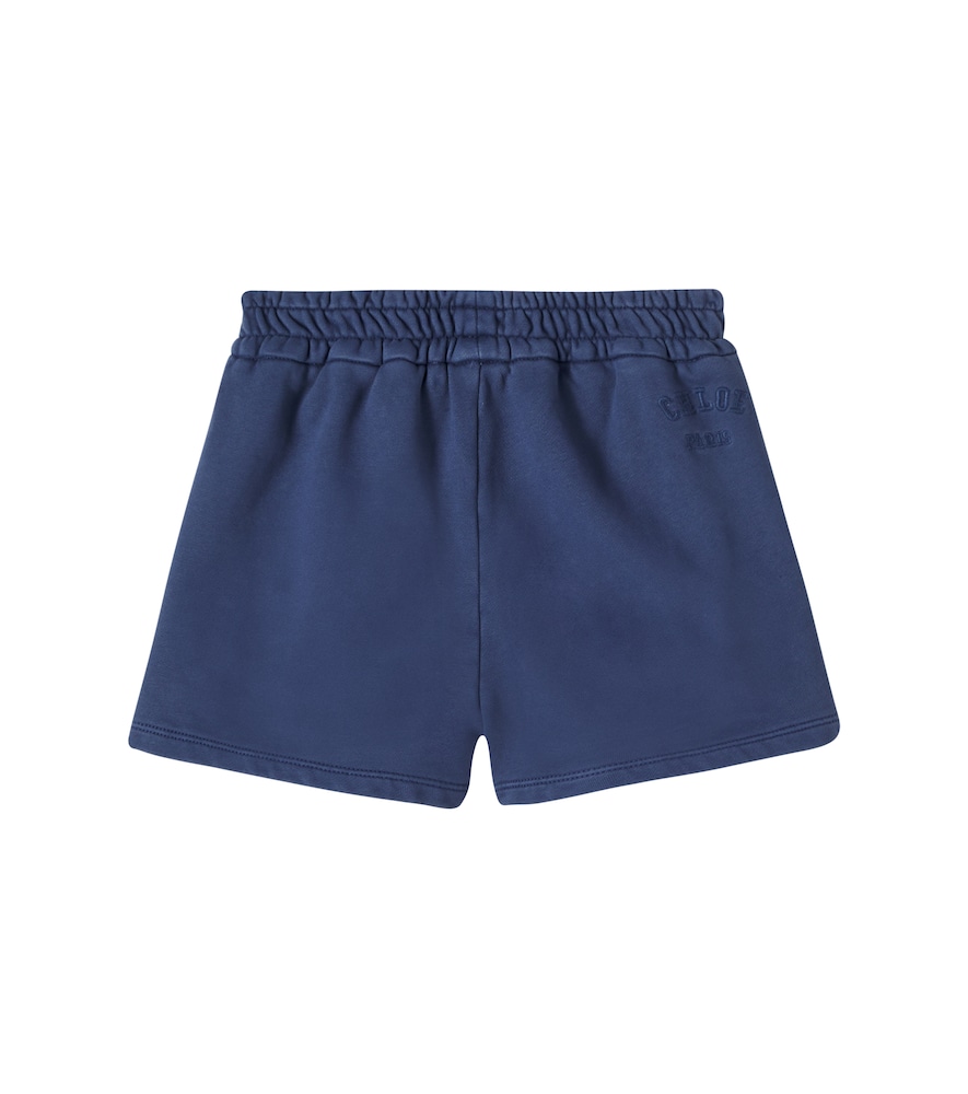  Chloe Kids Chloé Kids Shorts De Algodón Con Logo 