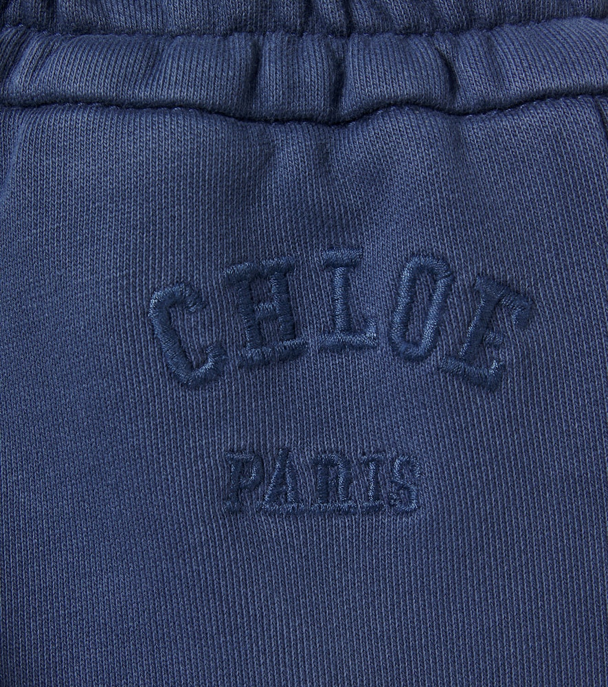  Chloe Kids Chloé Kids Shorts De Algodón Con Logo 