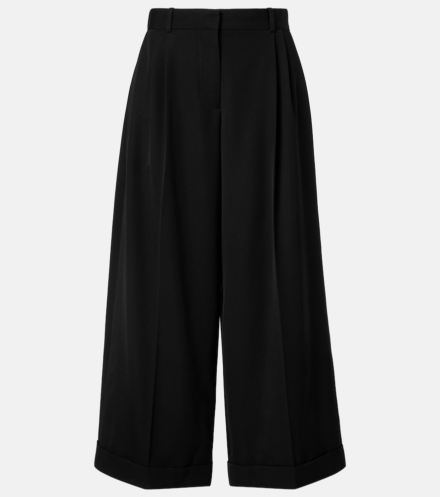 The Row Lior wool gabardine wide-leg pants