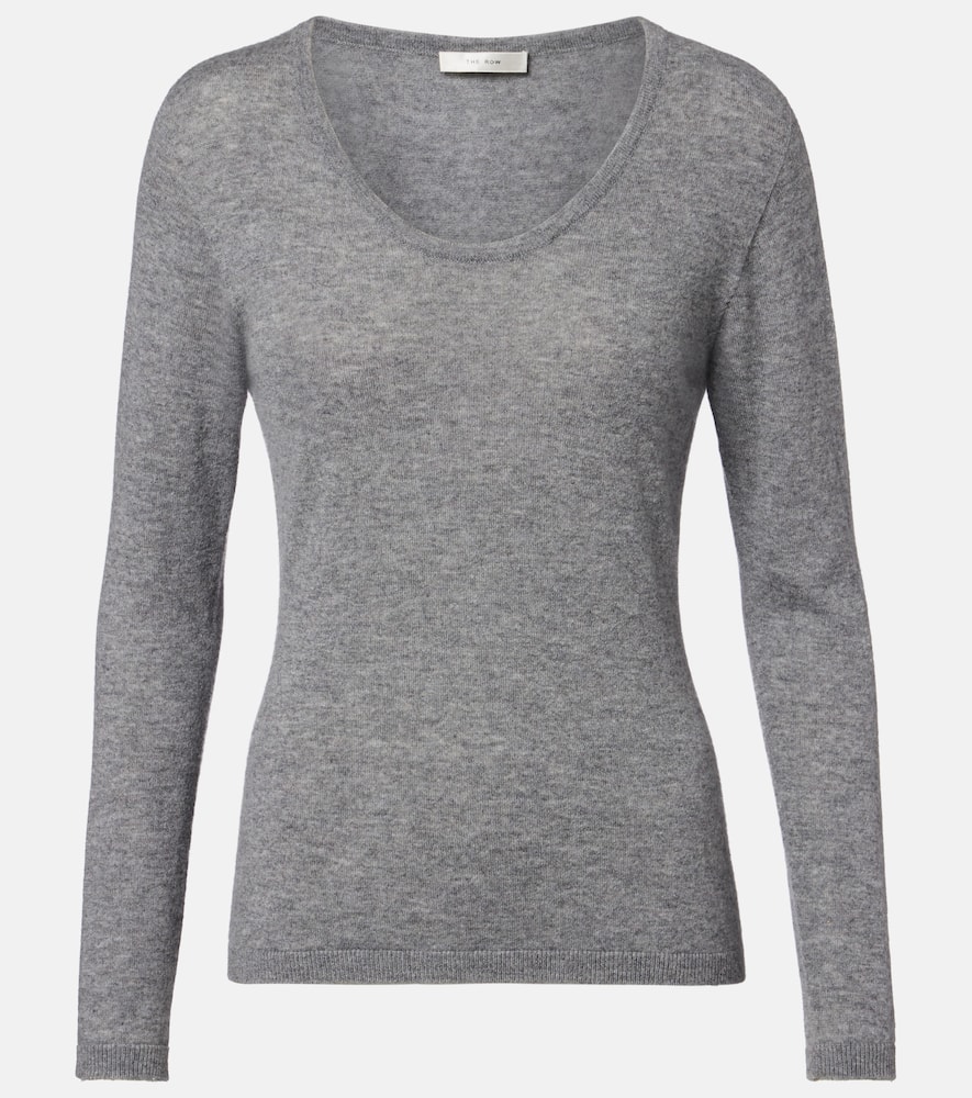 The Row Nezana Cashmere Sweater In Gray