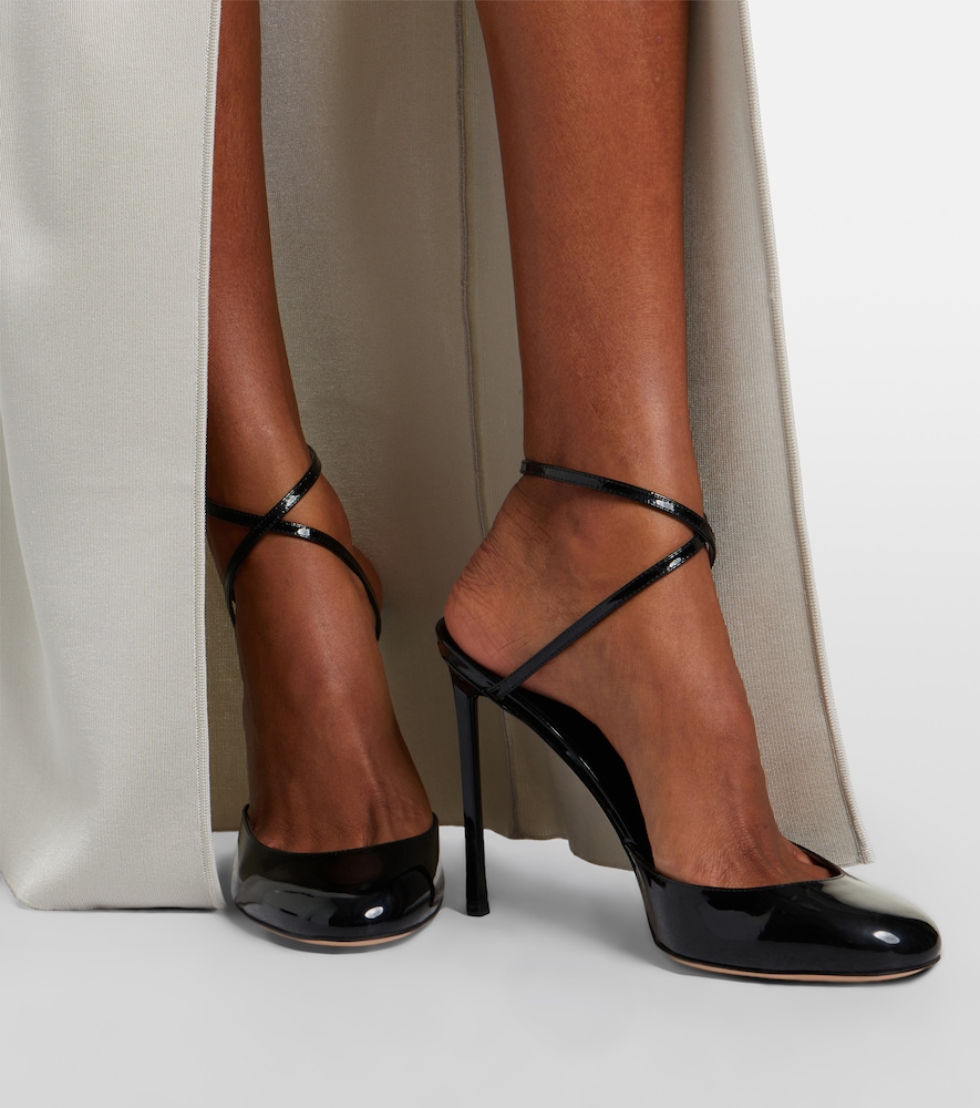 Tom Ford Patent leather slingback pumps