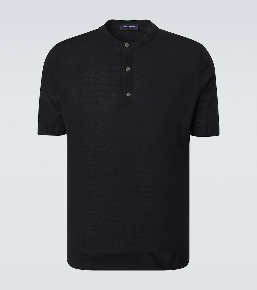 And Linen Henley Shirt