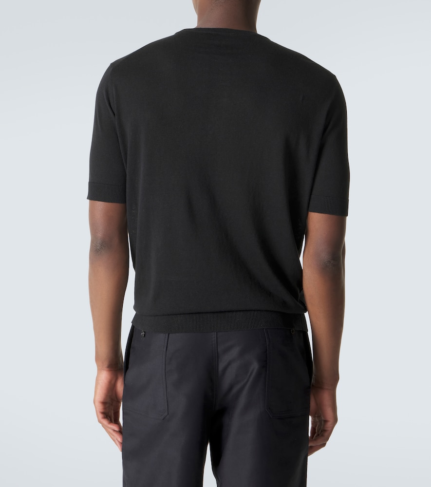  Thom Sweeney Thom Sweeney Henley-top Aus Seide Und Leinen 
