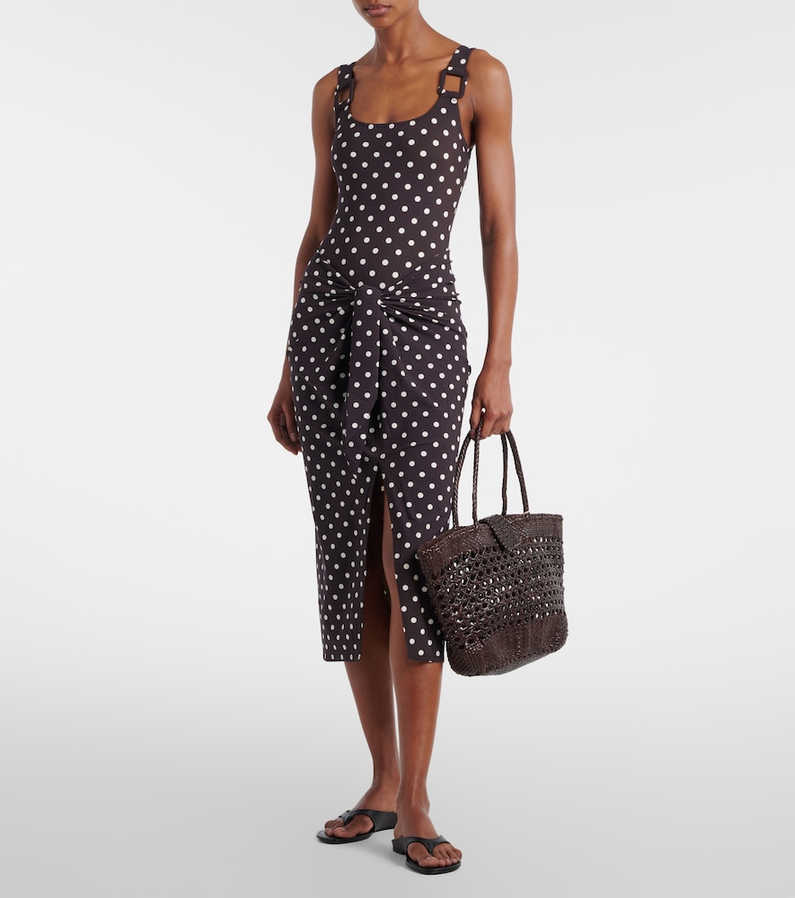 Karla Colletto Polka-dot beach cover-up