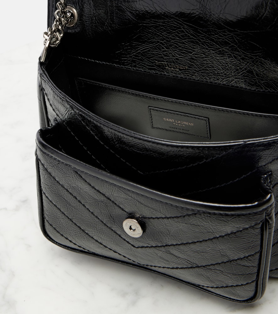  Saint Laurent Saint Laurent Niki Mini Embellished Leather Crossbody Bag 