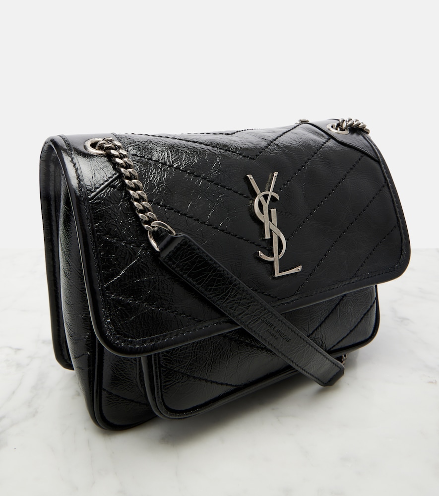  Saint Laurent Saint Laurent Niki Mini Embellished Leather Crossbody Bag 