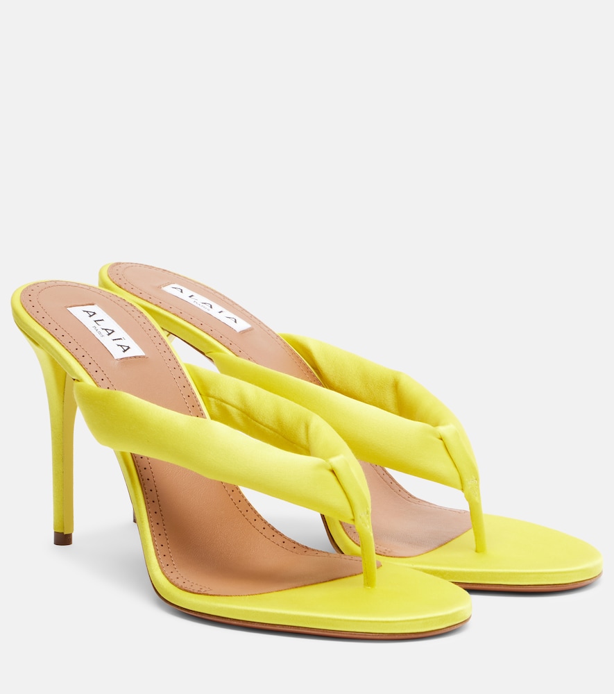Alaïa Alaïa Padded satin sandals　Alaïa パッド入りサテンサンダル