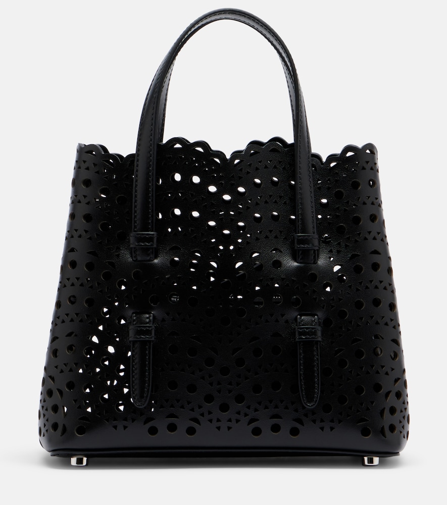 Alaïa Mina 20 Vienne Leather Top-Handle Bag