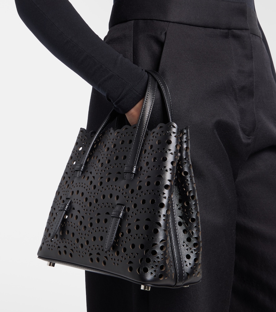 Alaïa Mina 20 Vienne Leather Top-Handle Bag