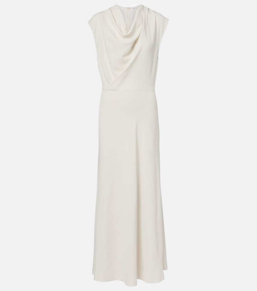 Brunello Cucinelli Draped wool-blend maxi dress | Thumbnail 6 Brunello Cucinelli Draped wool-blend maxi dress | Thumbnail 6