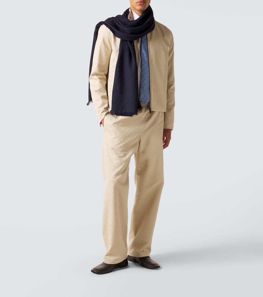  Gucci Gucci Schal Aus Wolle Und Seide 