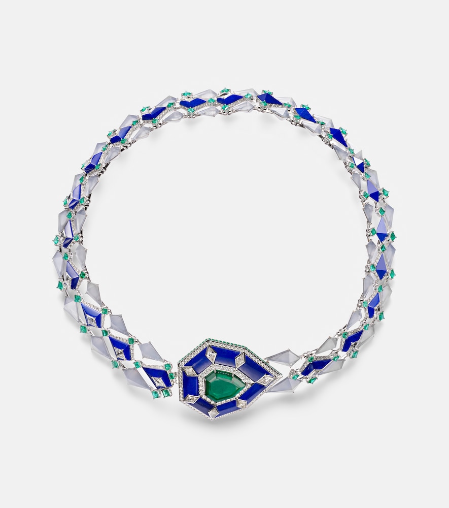 Kamyen 18kt white gold necklace with gemstones | Thumbnail 7 Kamyen 18kt white gold necklace with gemstones | Thumbnail 7