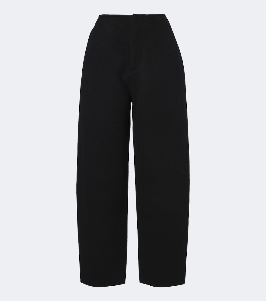 Barrel-Leg-Hose aus Wolle und Kaschmir