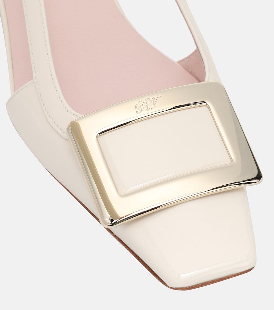  Roger Vivier Roger Vivier Belle Vivier 45 Patent Leather Slingback Pumps 