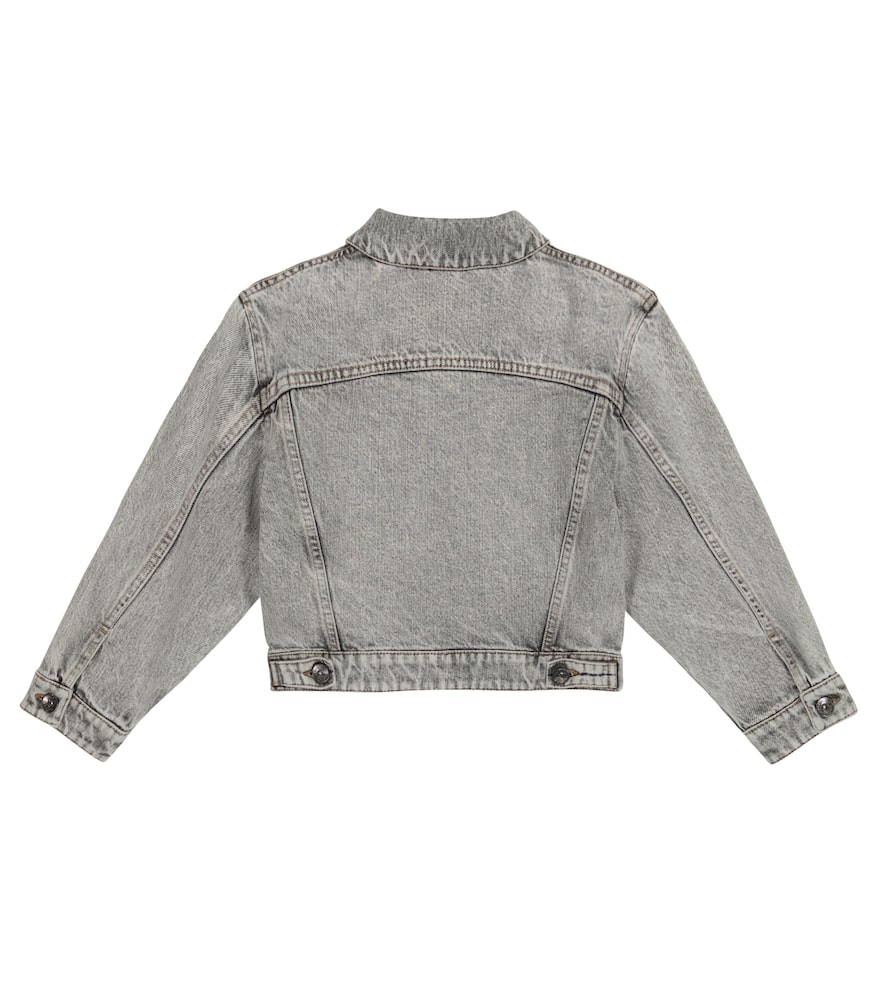 Brunello Cucinelli Stonewashed Denim Jacket In Blue
