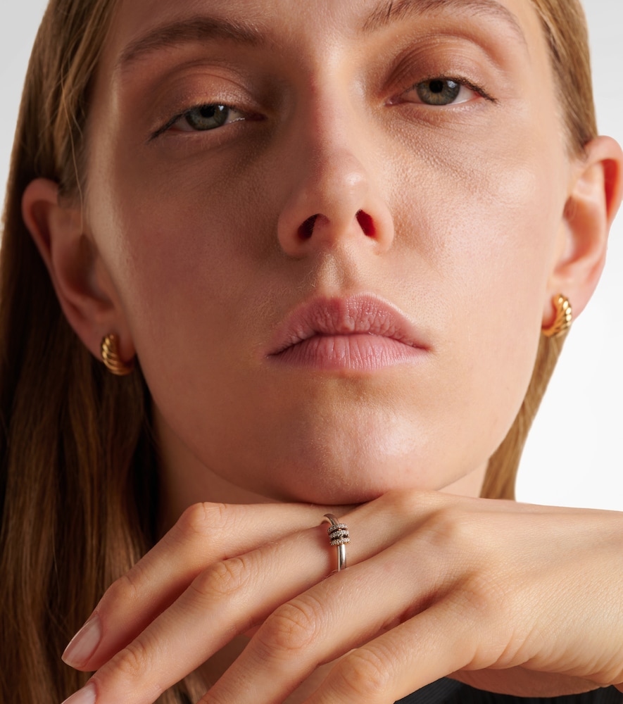 Spinelli Kilcollin Sirius sterling silver and 18kt gold ring with diamonds