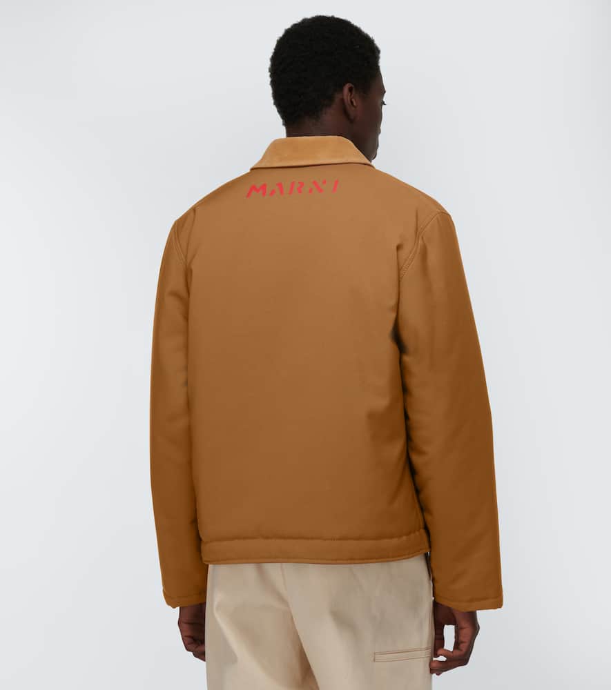Marni Jacke Aus Einem Baumwollgemisch In Earth Of Siena