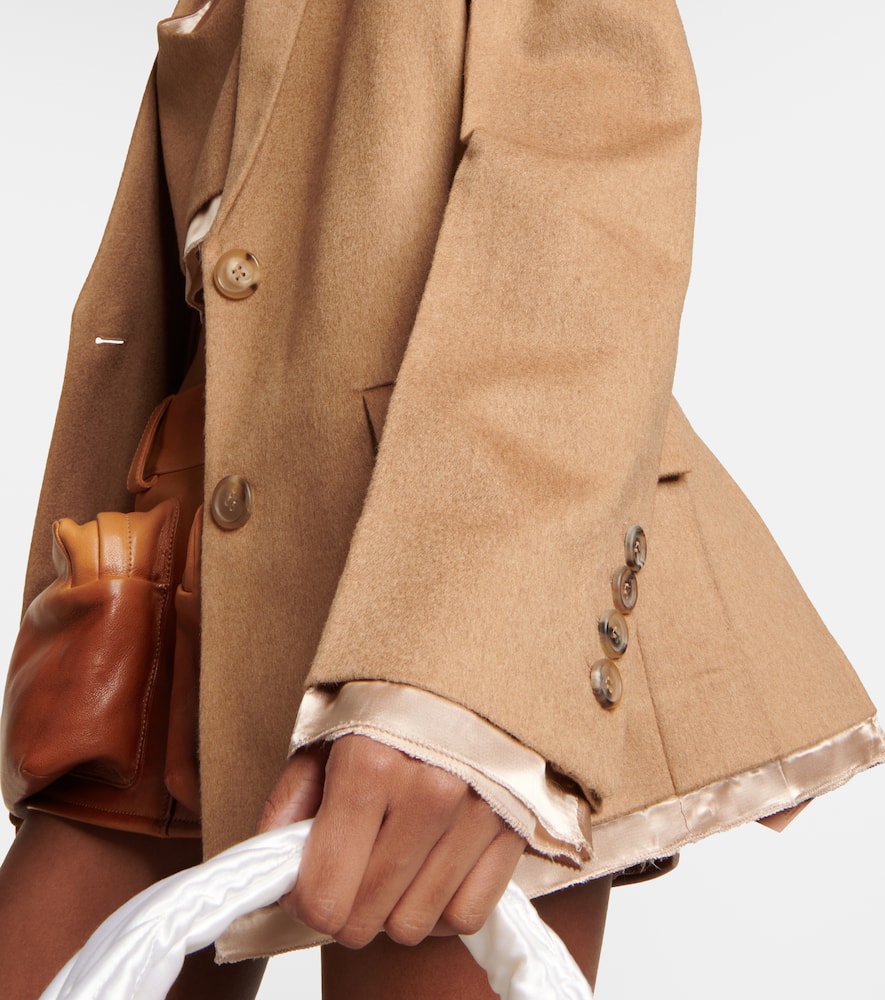 Miu Miu Blazer Aus Kamelhaar In Cammello