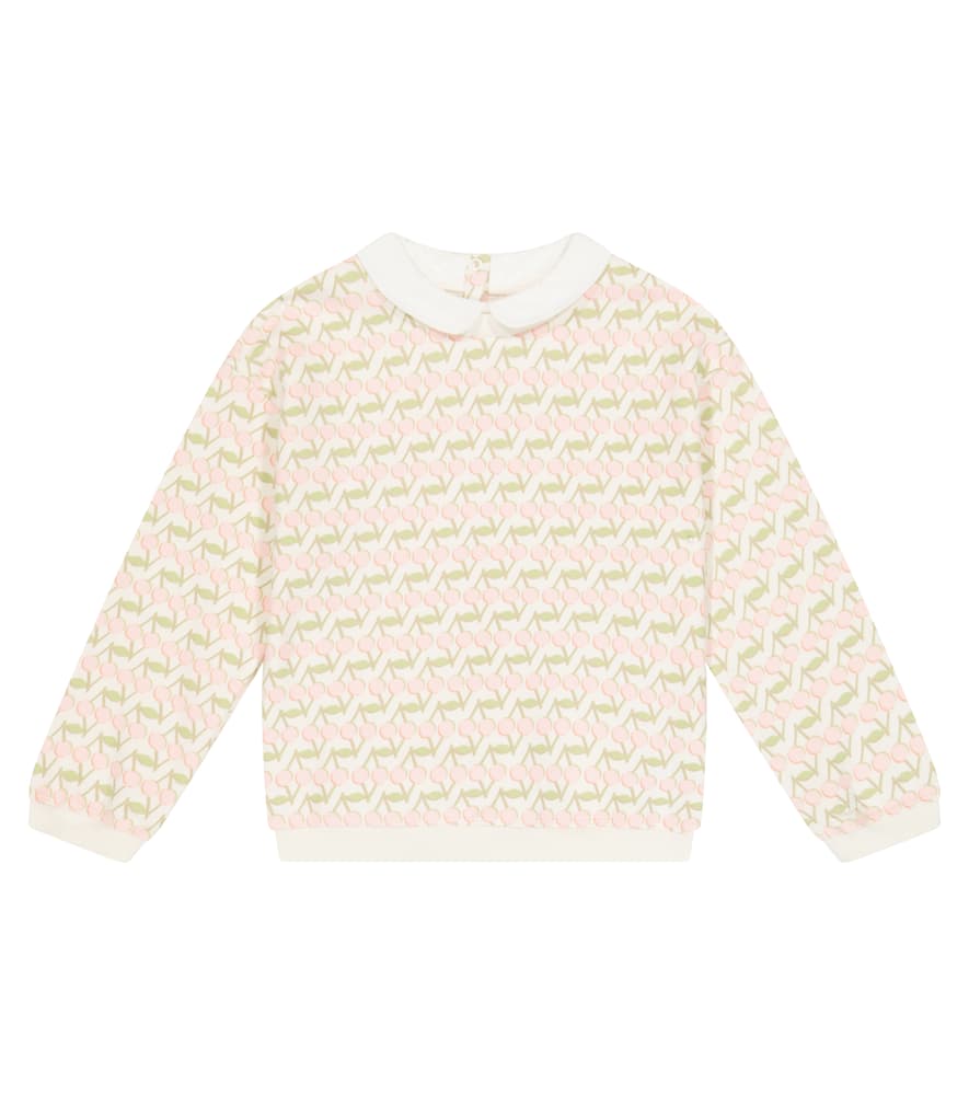 Bonpoint Claudine Cherry-print Sweatshirt In Imp Rose