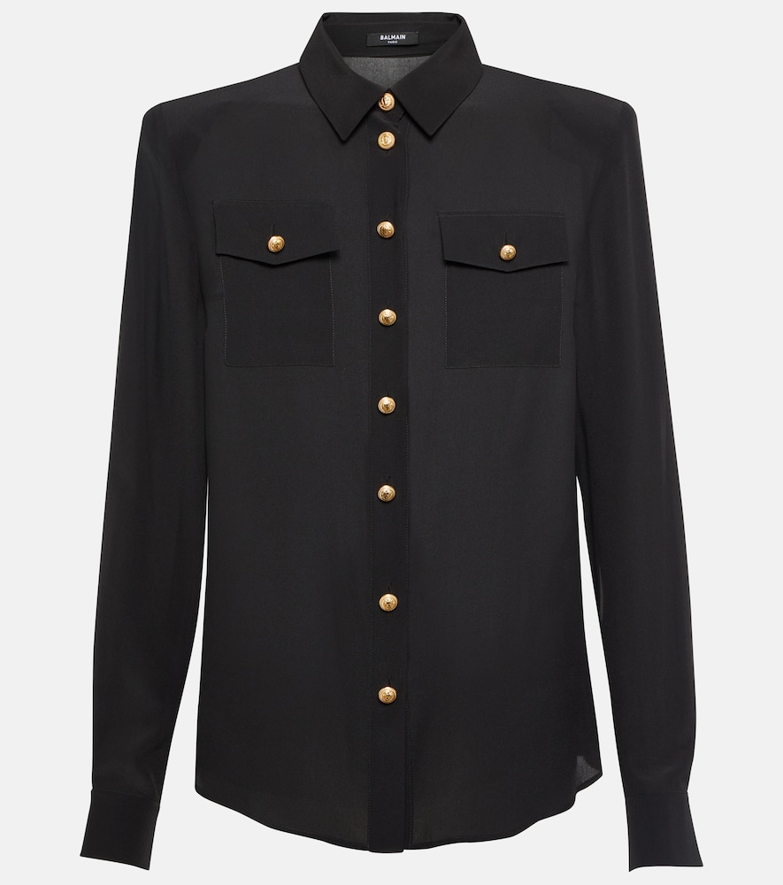 Balmain Crêpe De Chine Shirt