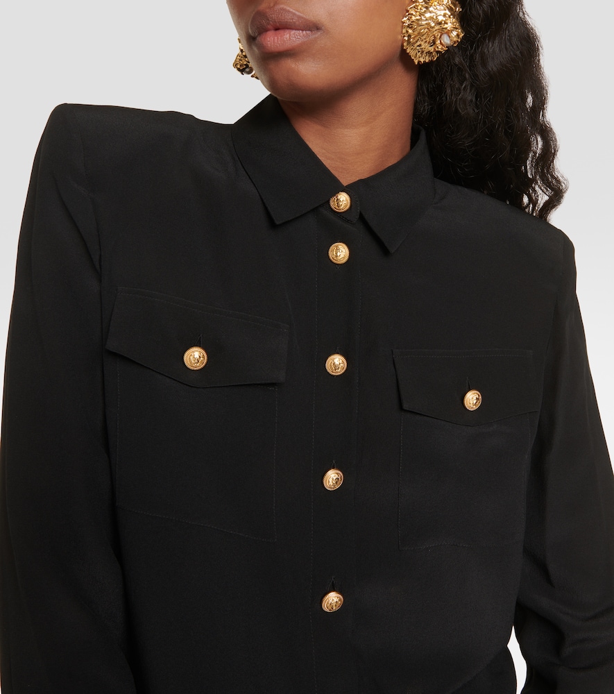  Balmain Balmain Crepe De Chine Shirt 