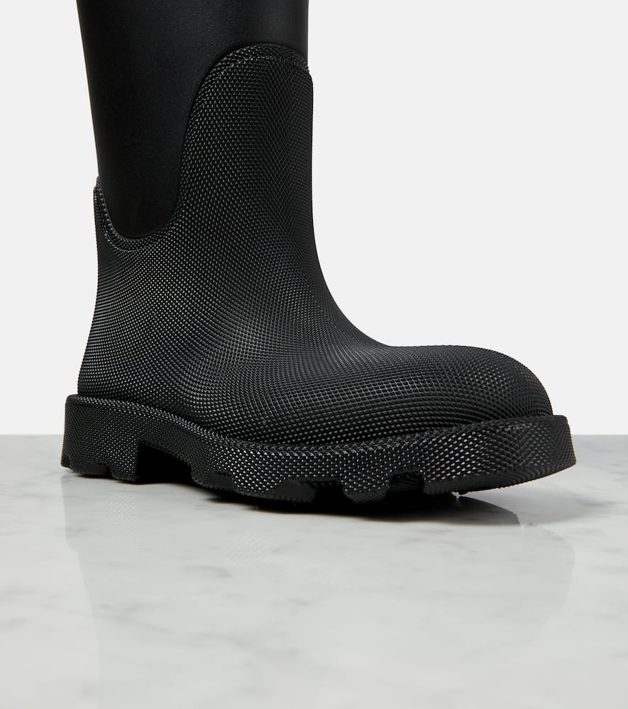 Burberry Marsh Water Resistant Rubber Boots In Black
