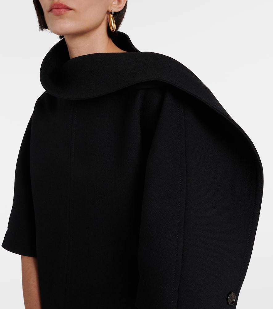 Bottega Veneta Crepe Top In Black