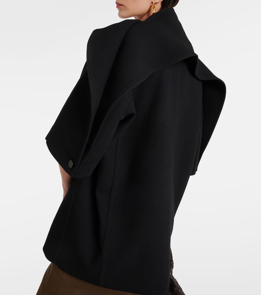 Bottega Veneta Crepe Top In Black