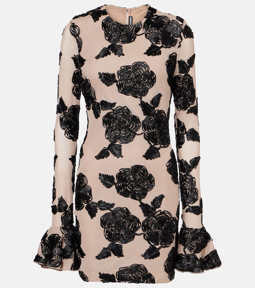 Floral mesh minidress