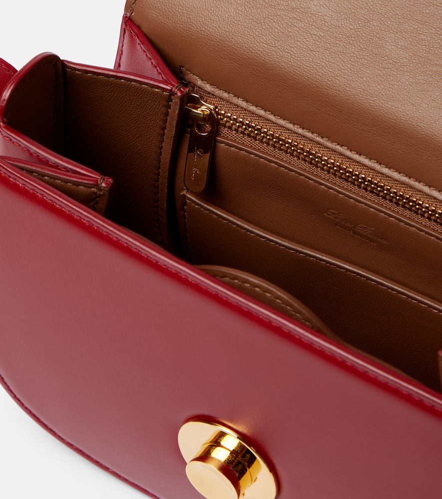 Loro Piana Schultertasche Ghiera Mini Aus Leder In Rot