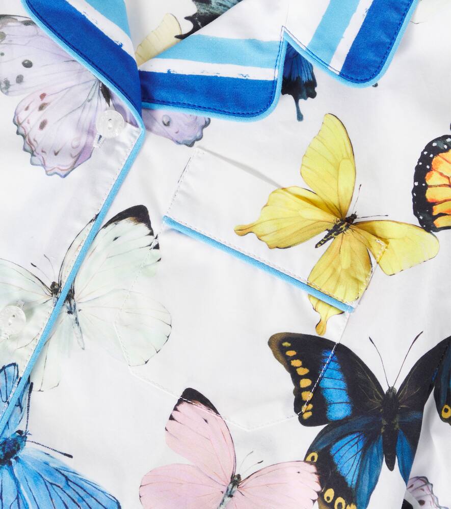 Dolce & Gabbana Bedrucktes Hemd Aus Baumwollpopeline In Multicolor