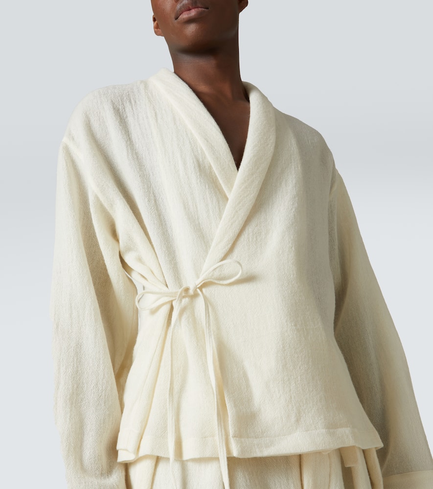 King & Tuckfield Wool Shirt In Beige