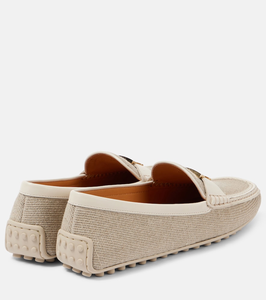  Tod's Tod's City Gommino Canvas Driving Shoes 