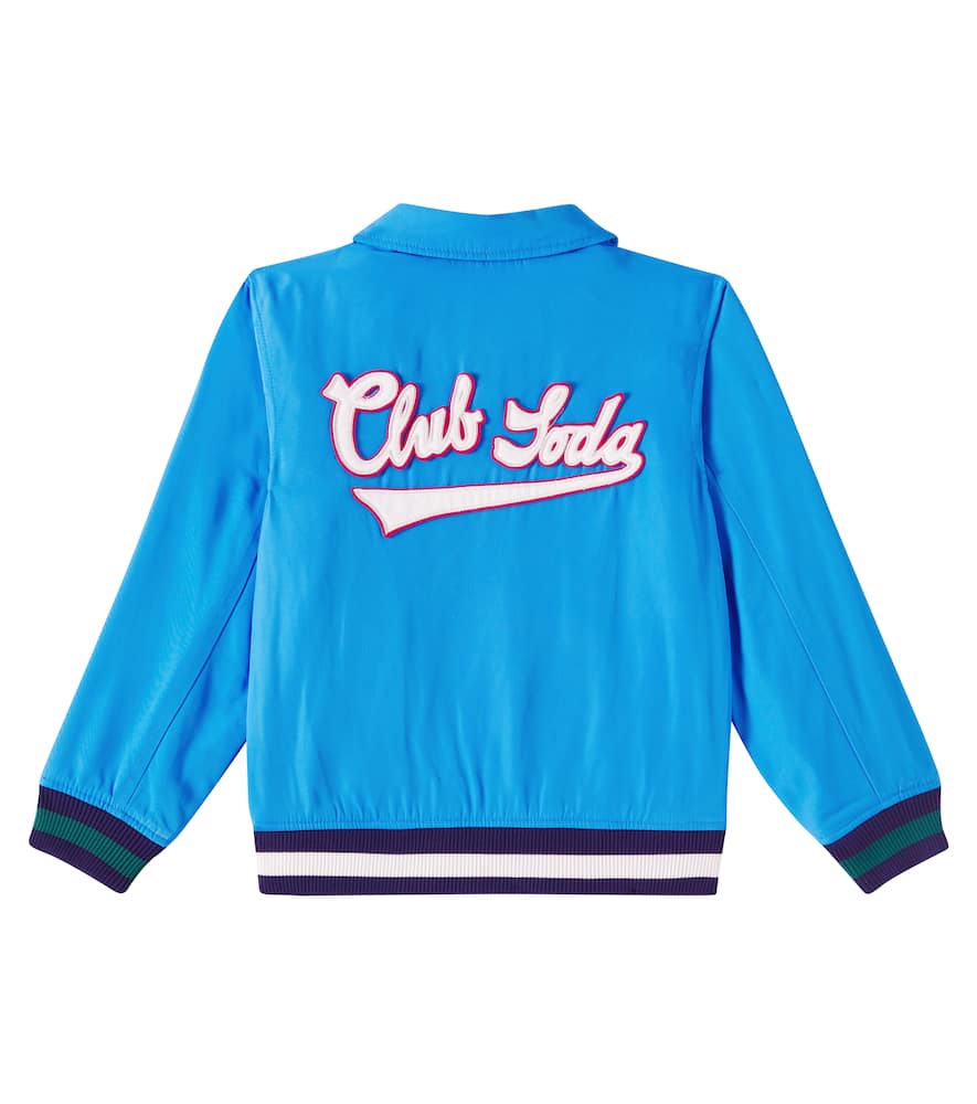 Scotch & Soda Satin Jacket In Navy
