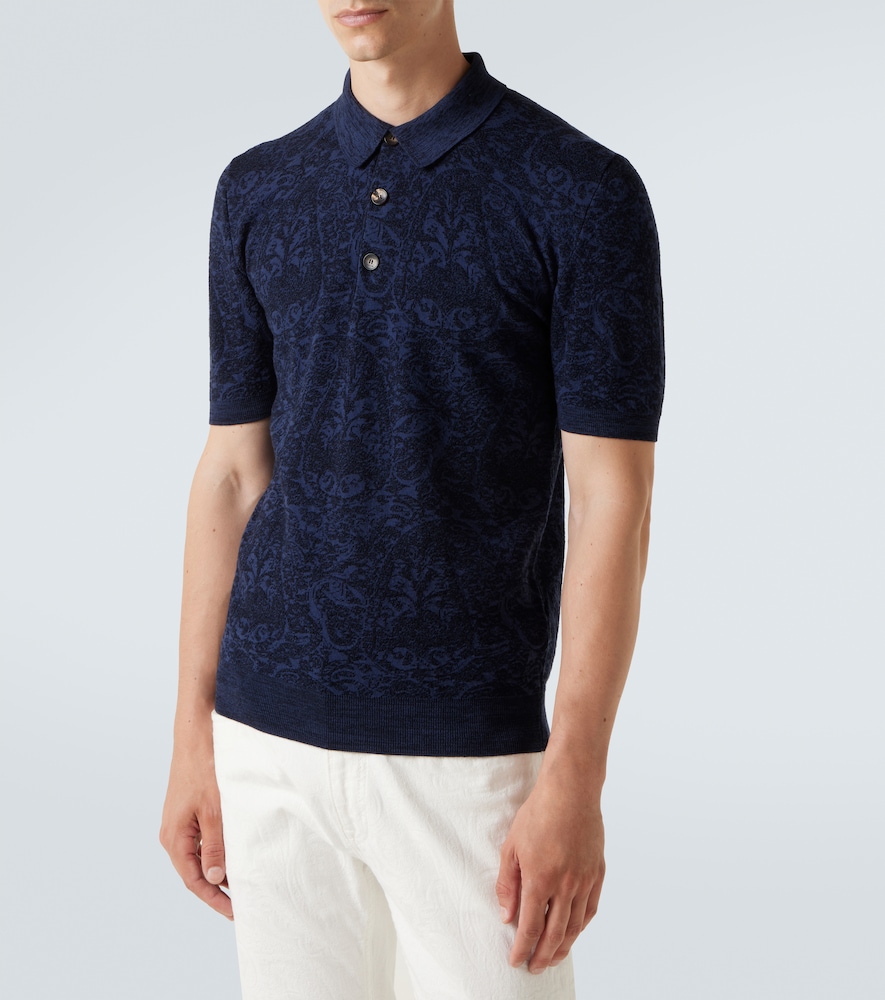  Etro Etro Polohemd Aus Baumwolle Und Wolle 