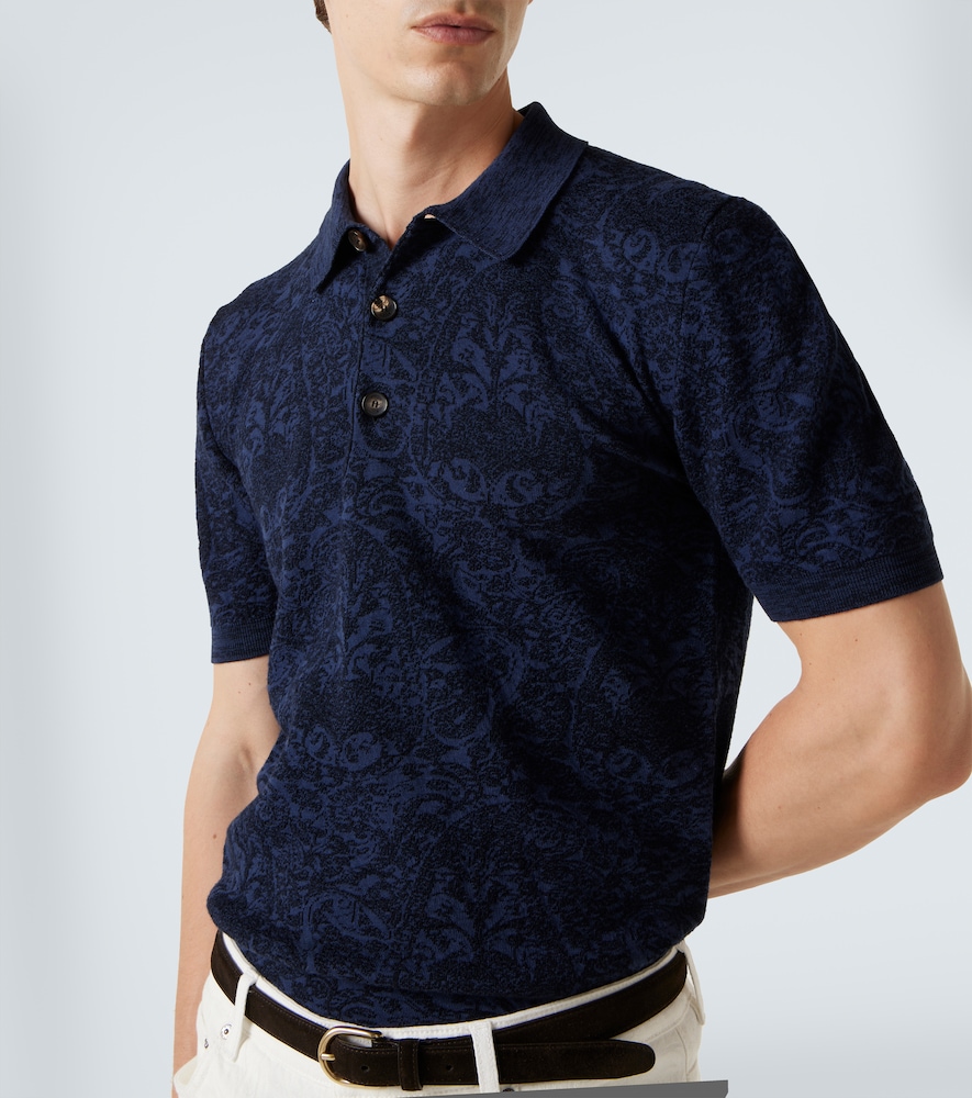  Etro Etro Polohemd Aus Baumwolle Und Wolle 