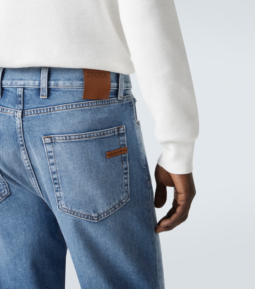 High-Rise Straight Jeans