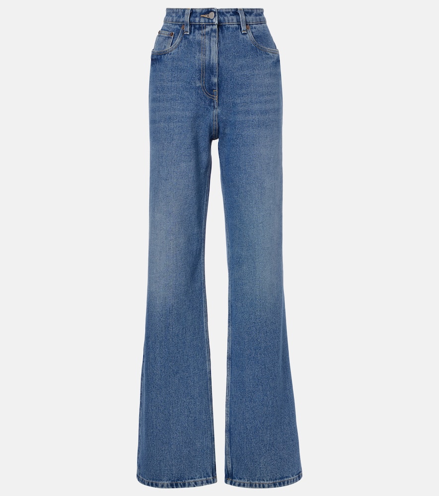 High-rise wide-leg jeans